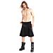 Black Faux Leather Men Kilt