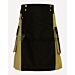 Black And Khaki Utility Kilt