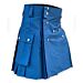 Blue Cargo Pocket Utility Kilt