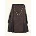 Brown & Caramel Cotton Utility Kilt
