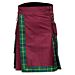 Burgundy Color Fashion Hybrid Kilt
