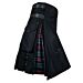 Cargo Tartan Black Combo Kilt