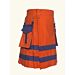 Firefighter Orange & Blue Scottish Utility Kilt For Men