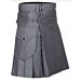 Grey Cargo Pocket Sport Utility Kilt