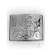 Highland Thistle Silver Chrome Belt Buckle