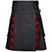 Black Denim Wallace Tartan Kilt