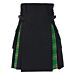 Irish Tartan Black Hybrid Kilt
