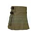 Khaki Cotton Utility Kilt For Women