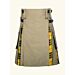 Khaki MacLeod Of Lewis Tartan Hybrid Kilt