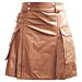 Luxury Brown Leather Kilt For Men