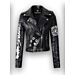 Luxury Studded Leather Biker Womens Jacket