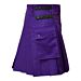 Men Purple Utility Kilt