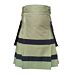 Olive Utility Kilt With Black Straps