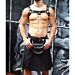 Men,s Simple Black Utility Kilt