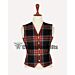 Black Stewart Tartan Vest