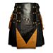 V Design Interchangeable Leather Kilt
