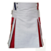 White And Rainbow Utility Kilt