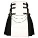 White And Black Modern Hybrid Kilt