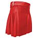Women Red Leather Kilt