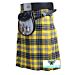 Yellow and Blue Tartan Kilt