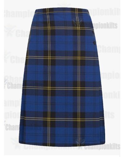 Blue Max Banner Tartan Midi Kilt